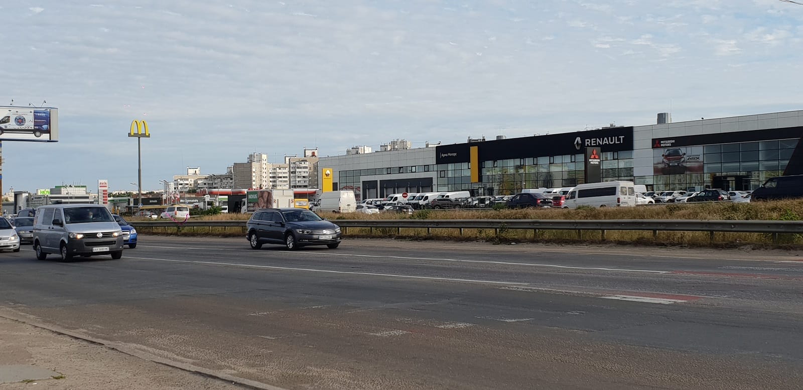Кільцева дорога в районі Південної Борщагівки